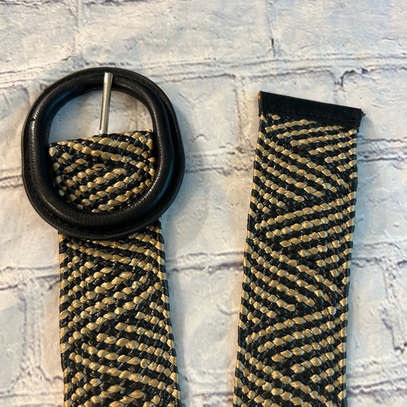 ETHNIC STYLE STRETCH WOMENS WIDE BELT COVERED BUCKLE SIZE 14/16 - Picture 11 of 11